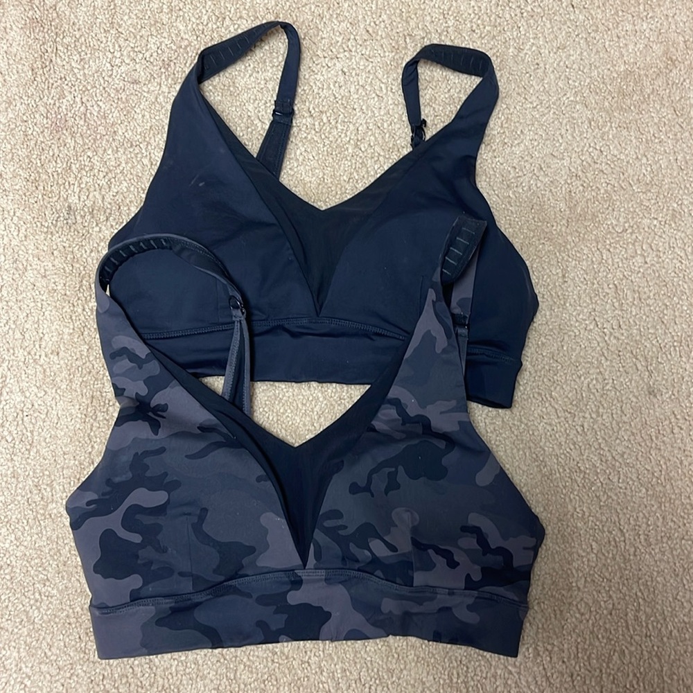 ZYIA Black and Gray Camo Bras